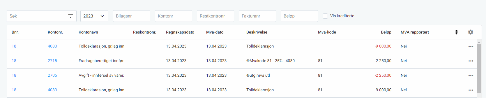 CS.Bokføring av MVA ved innførsel.uni.6.png CS.Bokføring av MVA ved innførsel.uni.6.png