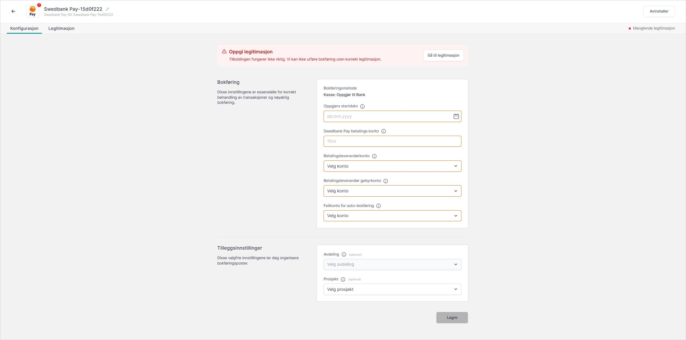 cs.unimicro bridge. kom i gang med kasse Oppgj&oslash;r til bank. 3.jpg