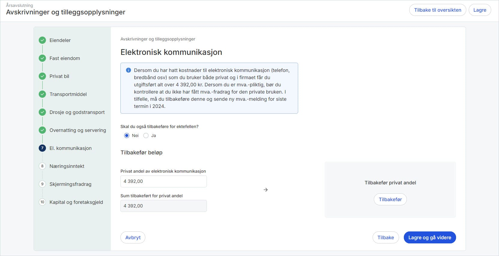 CS.Avskrivninger og tilleggsopplysninger – Elektronisk kommunikasjon 1.UM.jpg CS.Avskrivninger og tilleggsopplysninger – Elektronisk kommunikasjon 1.UM.jpg
