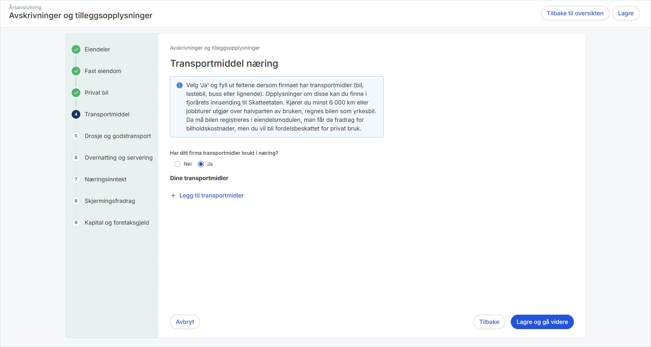 CS.Avskrivninger og tilleggsopplysninger – Privat bil og transportmidler 2.UM.jpg