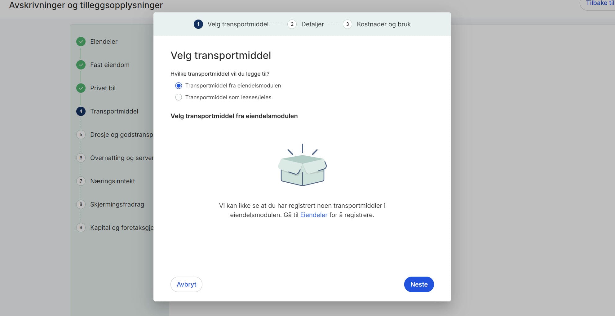 CS.Avskrivninger og tilleggsopplysninger – Privat bil og transportmidler 3.UM.jpg