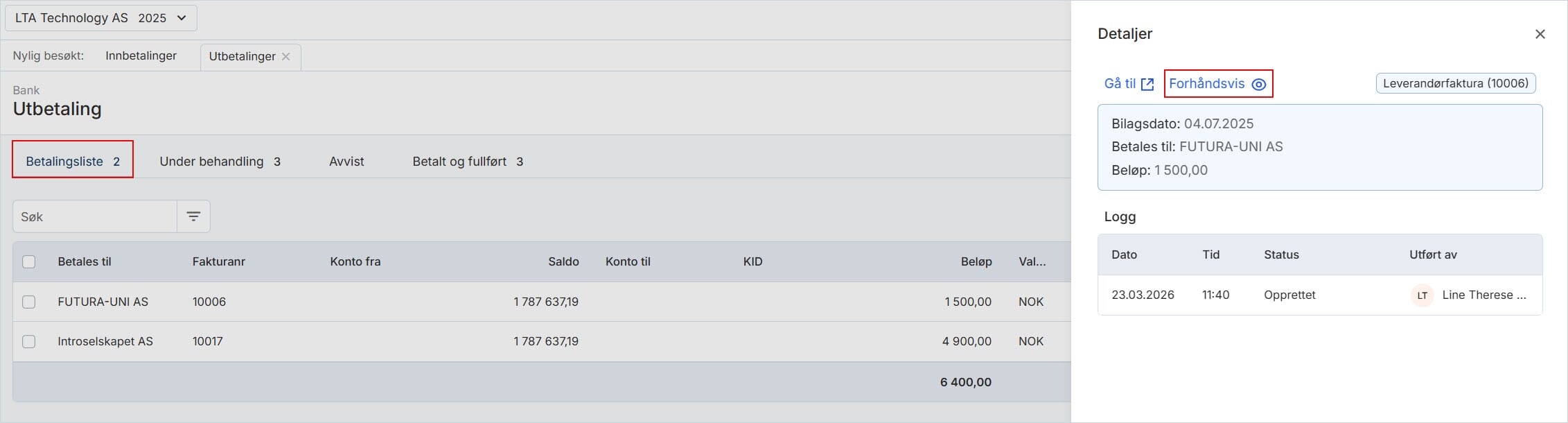 CS.Endre utbetaling i betalingsliste 3.UM.jpg
