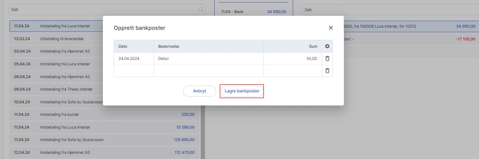 CS.Opprette bankposter manuelt 2UM.jpg CS.Opprette bankposter manuelt 2UM.jpg