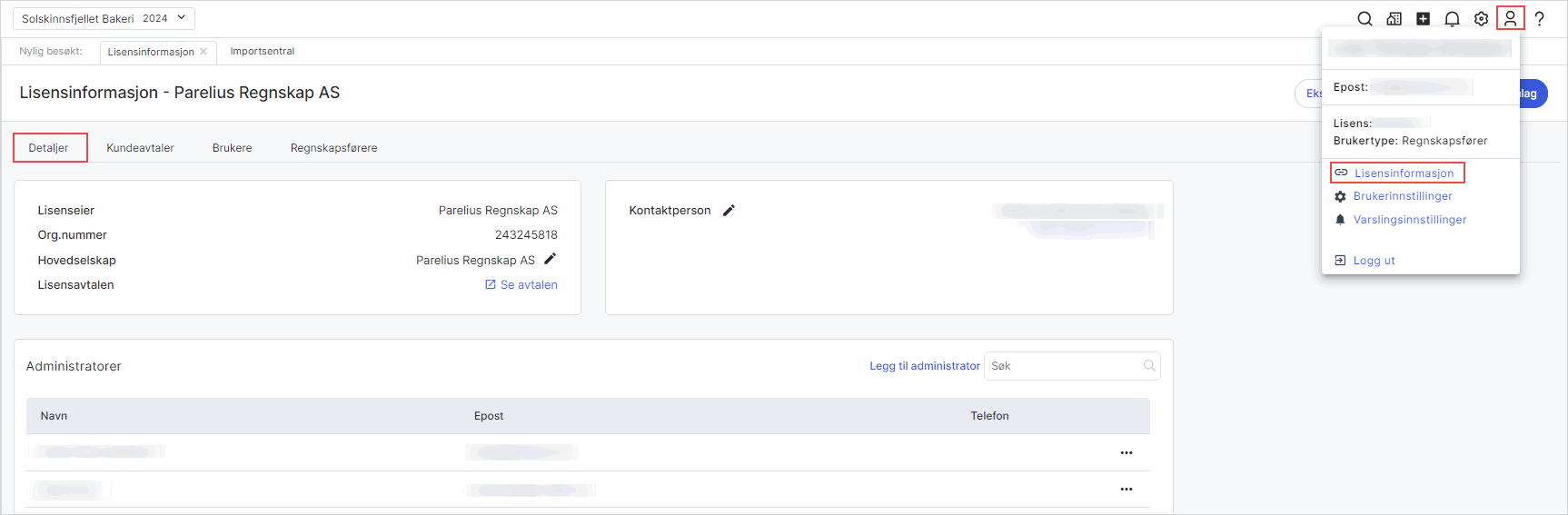 CS.LisensinformasjonDetaljer.UM.png Lisensinformasjon Detaljer