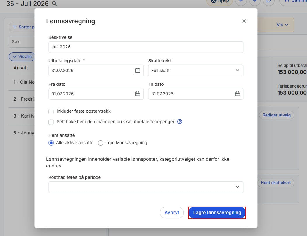 Endre oppsett på en opprettet lønnsavregning 2.jpg Endre oppsett på en opprettet lønnsavregning 2.jpg
