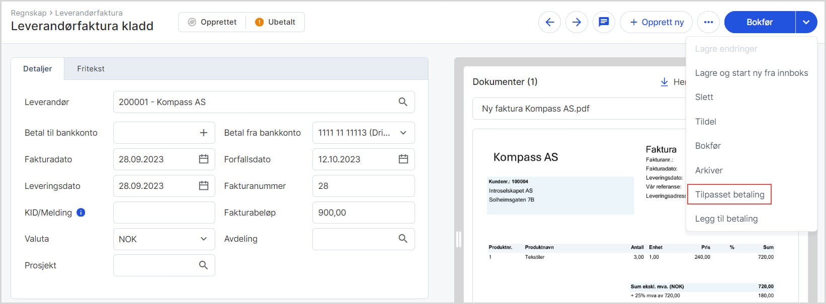 CS.Leverandørfaktura delbetale og utbetale fra flere kontoer.UM.2.jpg CS.Leverandørfaktura delbetale og utbetale fra flere kontoer.UM.2.jpg