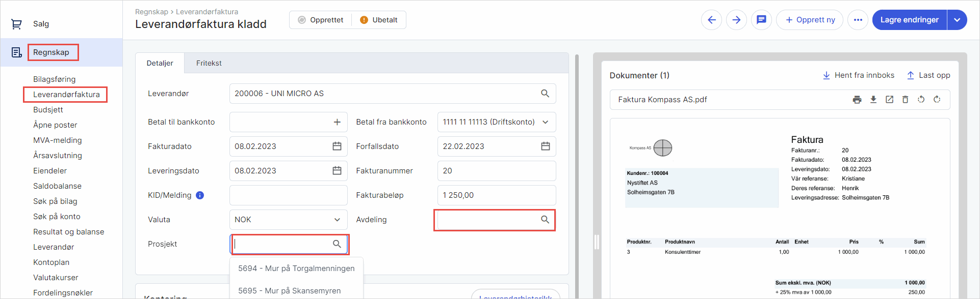 cs. Leverandørfaktura Koble mot dimensjoner 1 um.png