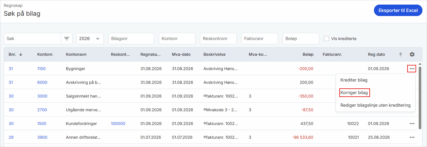 Korrigere bilag fra bilagsregistrering 1.png